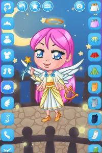 Juego de vestir ángel chibi Screen Shot 3