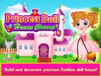 Princess Doll House Cleanup & Decoration Games Screen Shot 0