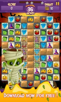Halloween Smash 2021 - Witch Candy Match 3 Puzzle Screen Shot 5