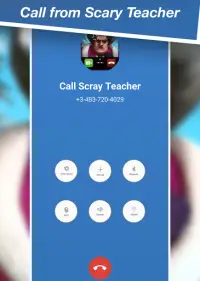 Call from Scary Teacher - Call Video and Chat Screen Shot 2