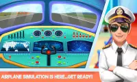 Avión equipo de la cabina Girls✈️ Aeropuerto Sim Screen Shot 4