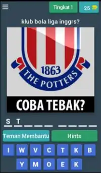 Tebak Klub Bola Inggris Screen Shot 0