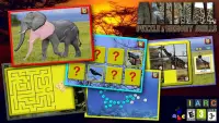 Kids animal puzzle and memory Screen Shot 0