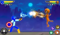 Stick Fight Warriors - Superhero Fighting Games Screen Shot 0