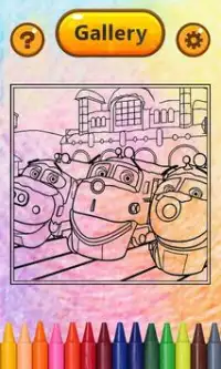 Super Chugginer Coloring Book Art Screen Shot 3