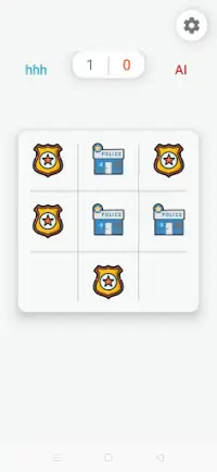 Police tic tac Toe Screen Shot 2