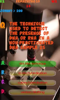 Biotechnology test Quiz Screen Shot 7