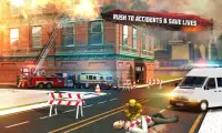 Stadtrett Feuerwehrauto Spiele Screen Shot 3