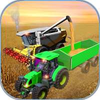 Tractor Farming Game Harvester