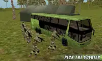 الجيش حافلة قيادة محاكي 2017 - واجب النقل Screen Shot 3