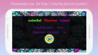super 3D  colorful illusion tunnel Screen Shot 3