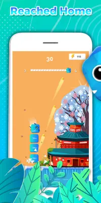 Kawai Fish Running: Casual Flying Fish Game 2021 Screen Shot 4