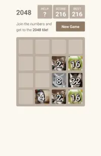 2048 Cat Puzzle Brain Games Screen Shot 0