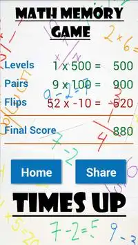 Math Memory Game Screen Shot 5