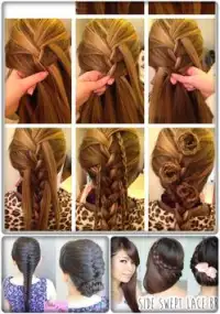 Heart Knot Hairstyle Tutorial Screen Shot 1