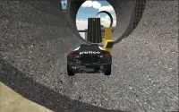 Policja samochód jazdy 3D Screen Shot 0