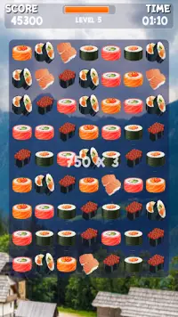 Sushi Maç 3 Oyunu Screen Shot 2
