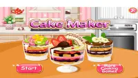 Cake Maker : Cooking Games Screen Shot 0
