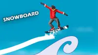 Snowboard Racing - Road Menggambar Sport Game Screen Shot 4