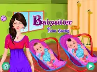 Twins Caring - Baby Games Screen Shot 0