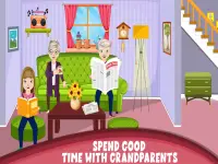 町の祖父母の家のふりをする：怖いおばあちゃんのゲーム Screen Shot 10