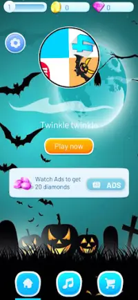 Halloween piano tiles 4 Screen Shot 4