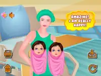 जन्म जुड़वाँ लड़कियों के खेल Screen Shot 7