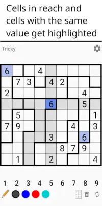 Jigsaw Sudoku Screen Shot 2