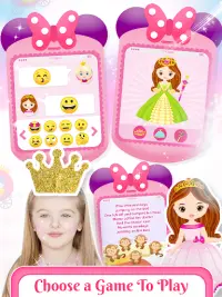 Pink Little Talking Princess Baby Phone Kids Game Screen Shot 4