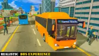Simulateur de bus: en autocar de ville- jeu de bus Screen Shot 1