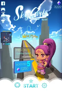 Sky Girls: Flying Runner Game Screen Shot 8