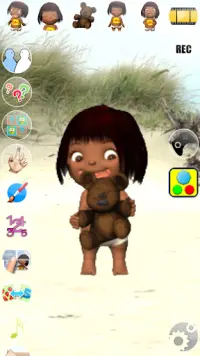 トーキングエミリー女の赤ちゃんゲーム Screen Shot 1
