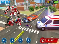 Ambulance Robot City Rescue Game Screen Shot 6