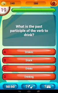 English Irregular Verbs Quiz Screen Shot 5