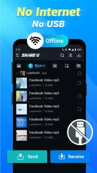 ShareU - Shareit File Transfer & Offline APP Share Screen Shot 3