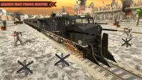 WW2 Army Train Driving War Shooting Train Games Screen Shot 0