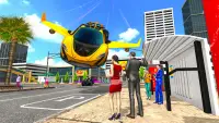 Flying Car Game Robot Games Screen Shot 1