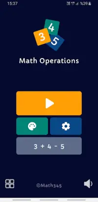 Math345 | Math puzzle games Screen Shot 0