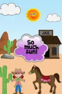 Cowgirl Horse Kids Games Screen Shot 1