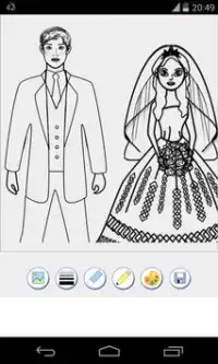 wedding coloring pages Screen Shot 2