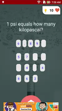 Chemical Engineering Test Quiz Screen Shot 6