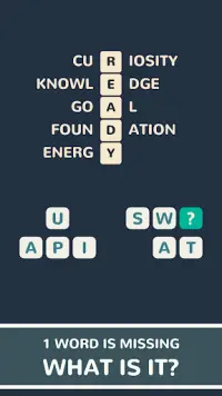 1 Crossword - Free Word Game Screen Shot 1
