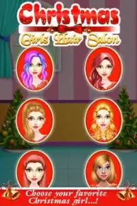 Christmas Girls Hair Styles & Makeup Artist Salon Screen Shot 2