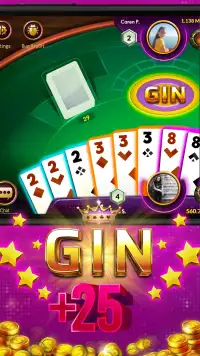 Gin Rummy - Online Free Card Game Screen Shot 2