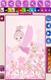 Fairy Princess Coloring Screen Shot 1