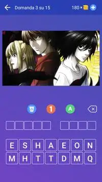 Anime Quiz, Gioco: Indovina per Immagini o Poster Screen Shot 0