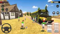 Offroad School Bus Driving: Flying Bus Games 2020 Screen Shot 1