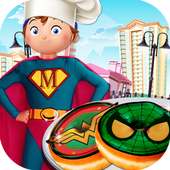 Superheld Donut Desserts Shop: Süße Back Spiel