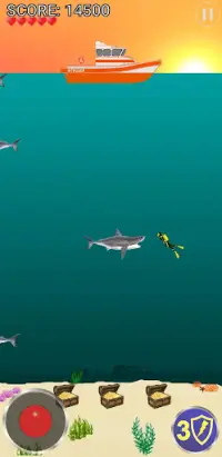 Diver Down  -  Scuba Diving Treasure Arcade Game Screen Shot 2