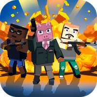 Blocky Shooter: La guerra de la mafia